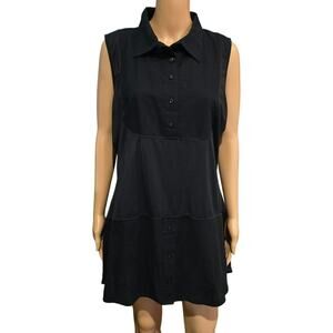 Under Cover Agent by Kathleen Kirkwood Black Sleeveless Dress 1X